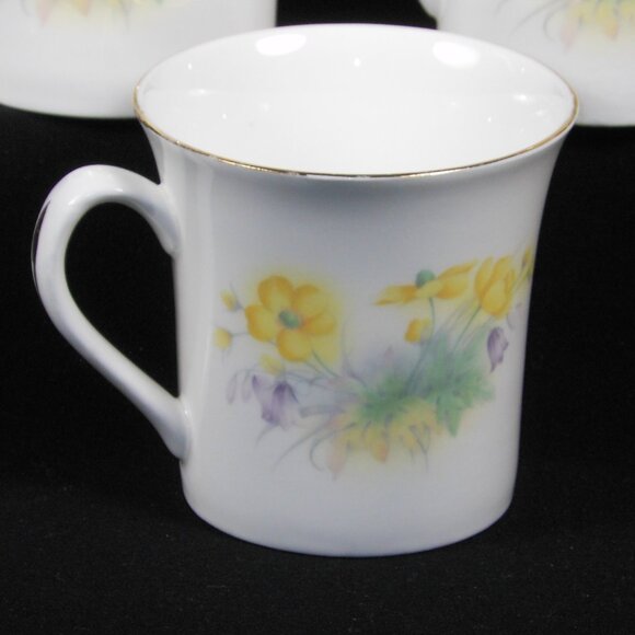 3 beautiful tea/coffee mugs. Old Foley UK James Kent bone china - Picture 4 of 6